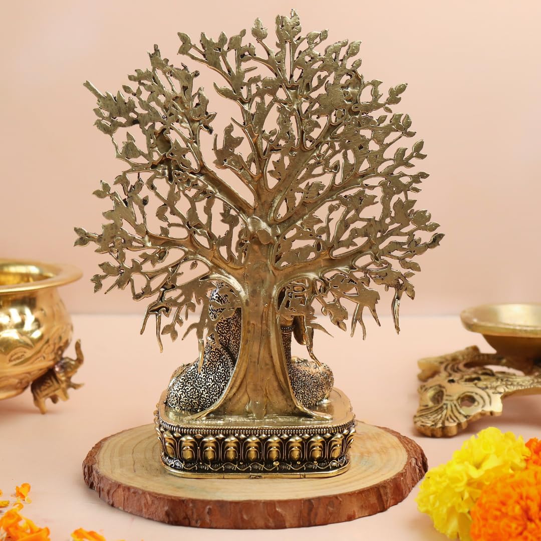 Brass Gautam Buddha Statue - 6 Inch