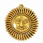 Brass Sun Wall Hanging | 3 Inch | God Idol | Surya Bhagwan Murti | Suraj Vastu |