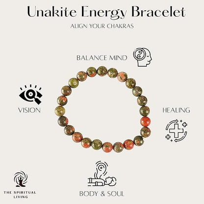 Natural Unakite Bracelet