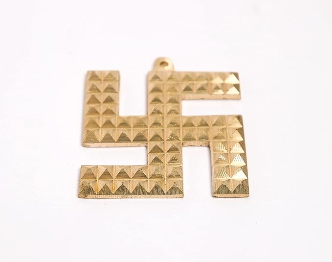 Brass Swastik Pyramid - 3 Inch