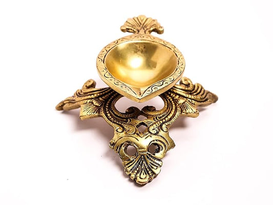 Brass Oil Lamp Beautiful Diya