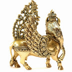 Kamdhenu Cow with Wings | 2.5 Inch | Brass Cow Sculpture |