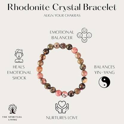 Natural Rhodonite Bracelet