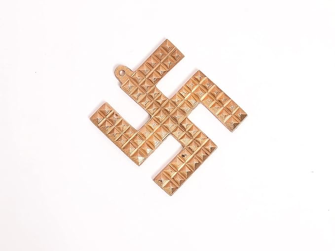 Copper Swastik Pyramid - 3 Inch
