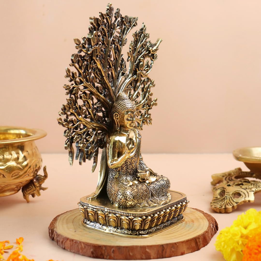 Brass Gautam Buddha Statue - 6 Inch