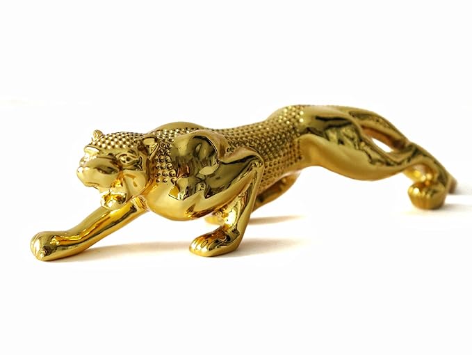 Golden Jaguar Showpiece - 7 inch