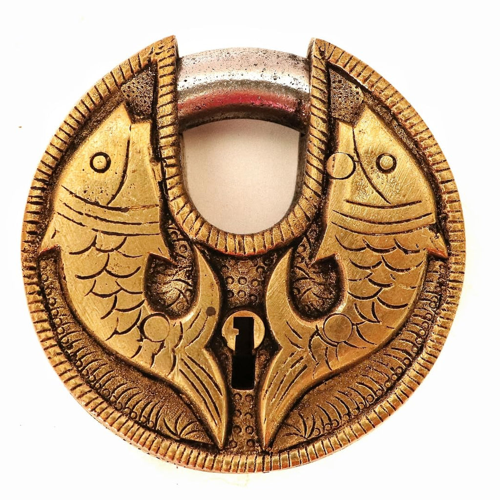 Brass Lock and Keys for Home - 3 INCH