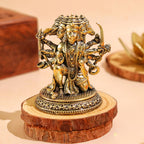 Brass Panchmukhi Hanuman Ji Idol - 3 Inch
