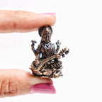Saraswati Maa Murti Miniature | 1 Inch | Collectable Figurines | Saraswathi Idol | Small | Saraswati with Veena |