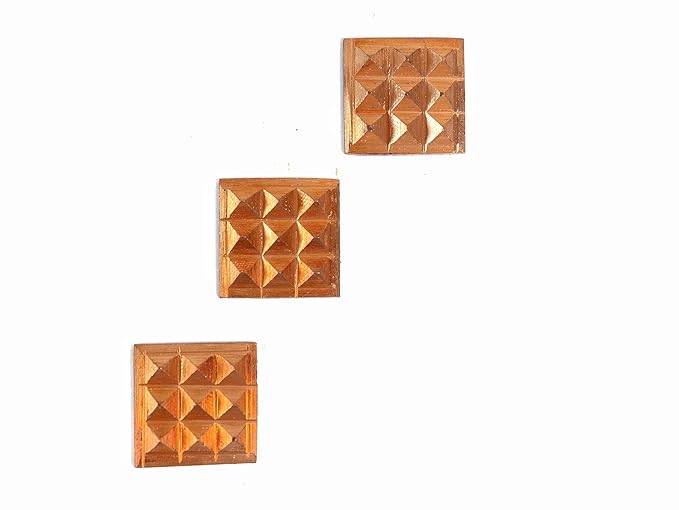 Vastu Pyramid ( Set of 3 ) (Copper) 1 Inch