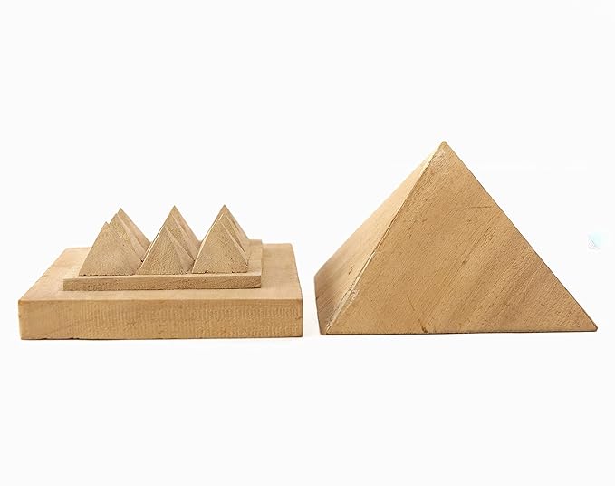 Shriparni Wooden Pyramid with Base - 3 Inch