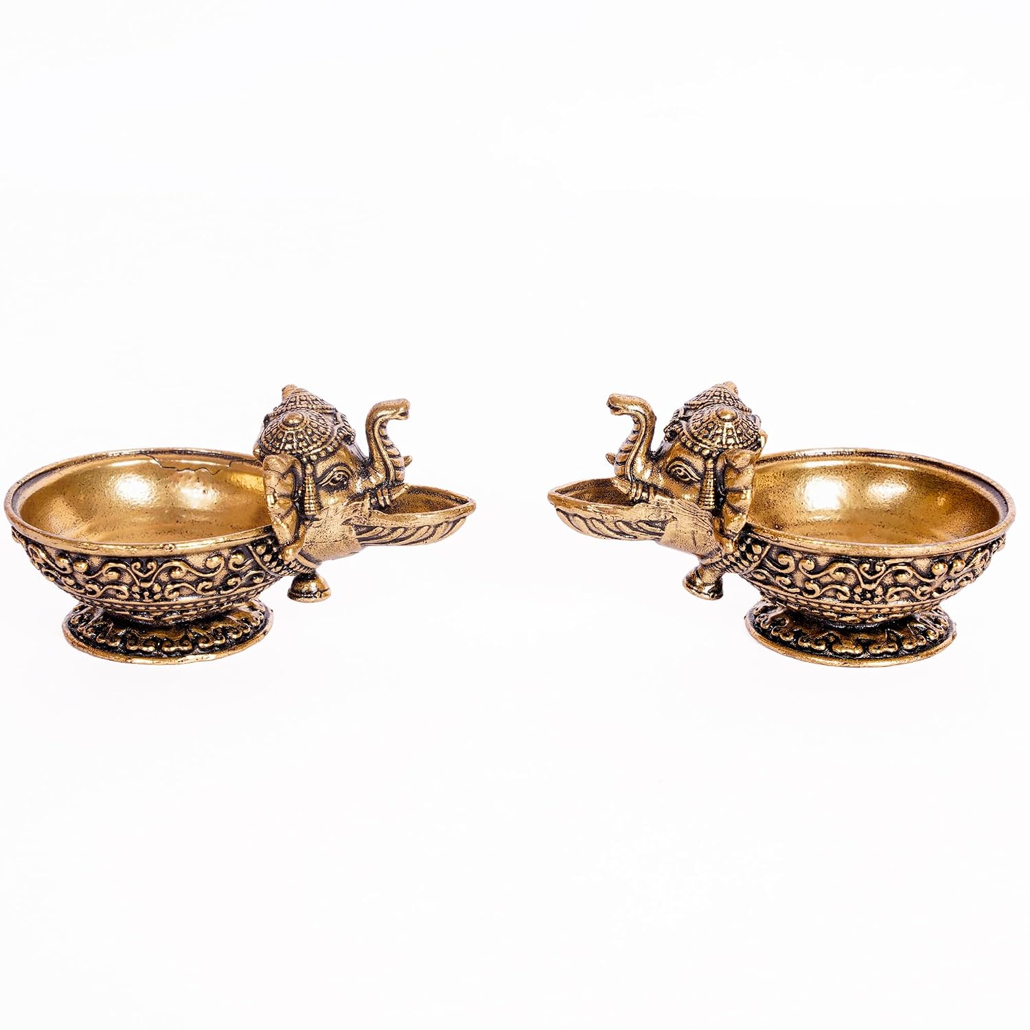 Small Elephant Diya | 2.25 Inch |  Kuthu Vilakku | Decoration Items for Home Decor | Diwali | Ideal for Gifting |