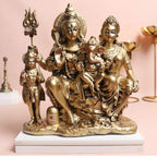 Shiv Parivar Murti for Home Puja | 8 Inch | Shiv Parvati Ganesh Murugan |