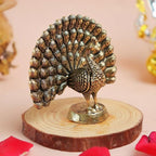 Brass Small Peacock Decoration Items - 2.75 Inch
