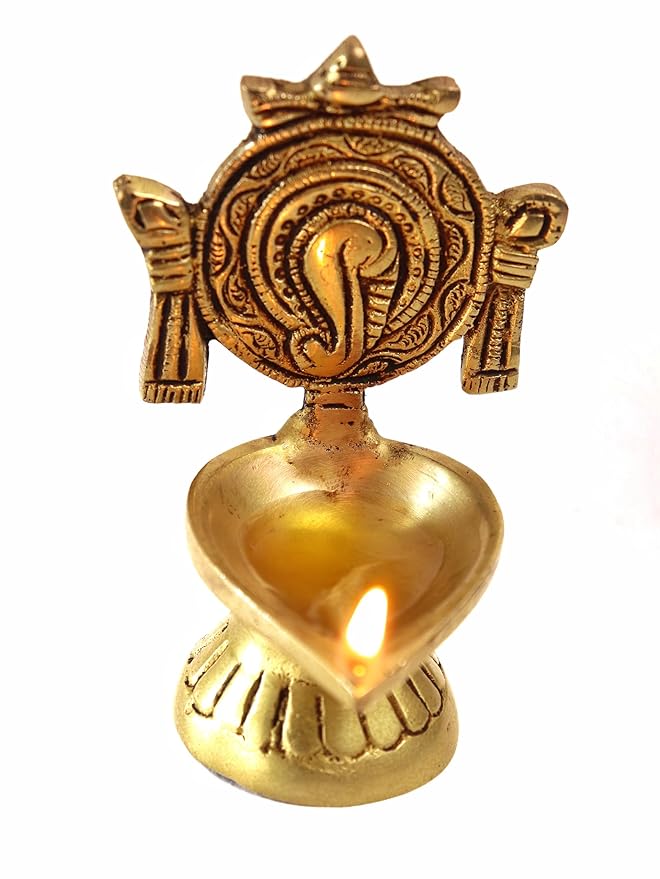 Brass Shank Chakra Diya