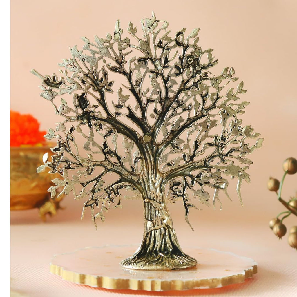 Fine Crafted Tree of Life | 6 Inch | Kalpavriksha Tree | Table Top Decor | Vastu Remedy |