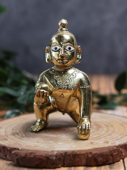 Laddu Bal Gopal (Brass ) 3 Inch