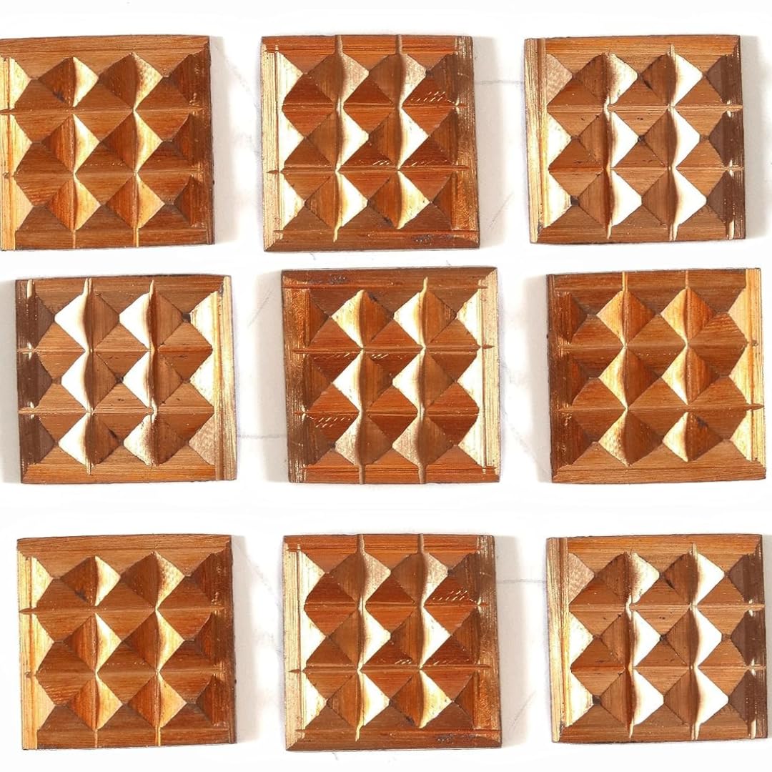 Copper Vastu Pyramid Chips || Multiple Vastu Remedy Without Breaking Walls  | Home & Office -  9 Pcs Set