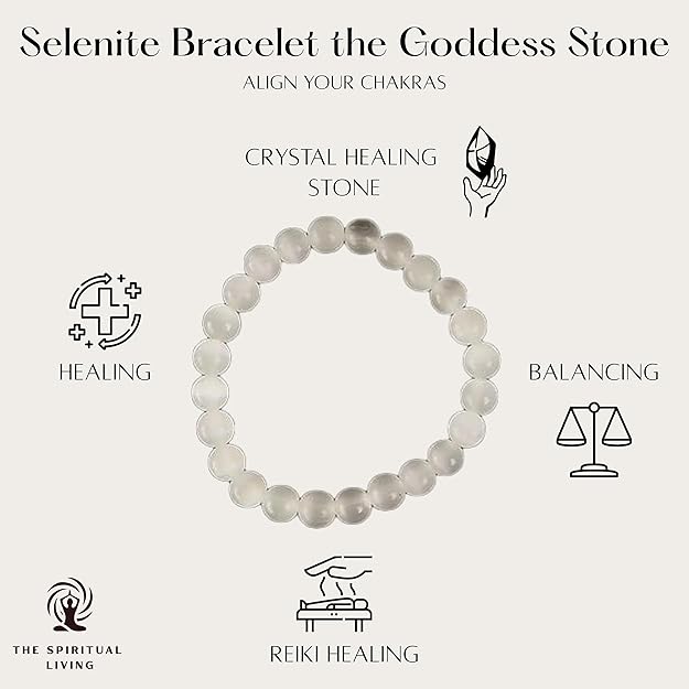 Natural Selenite Bracelet