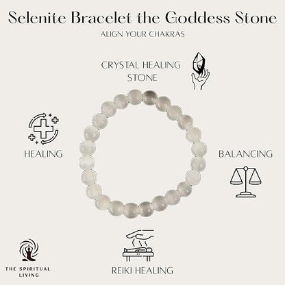 Natural Selenite Bracelet