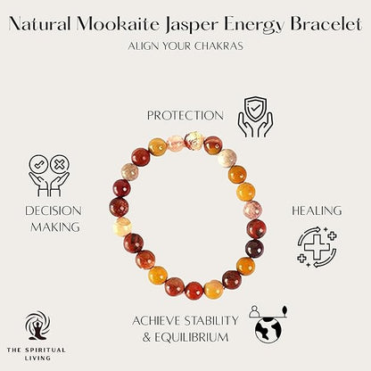 Natural Mookaite Jasper Bracelet