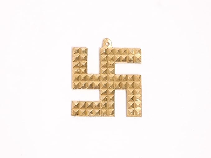 Brass Swastik Pyramid - 3 Inch