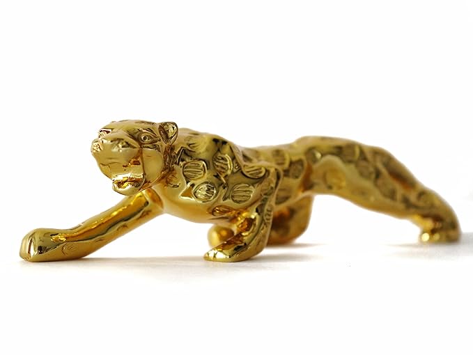 Golden Jaguar Showpiece - 7 Inch