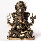 Brass Ganpati Idol for Home - 2 Inch