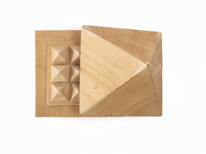 Shriparni Wooden Pyramid with Base - 3 Inch