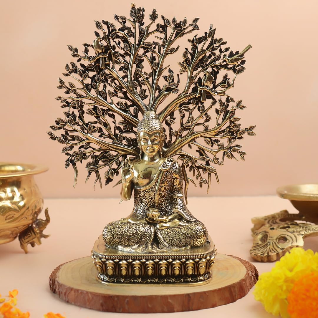 Brass Gautam Buddha Statue - 6 Inch