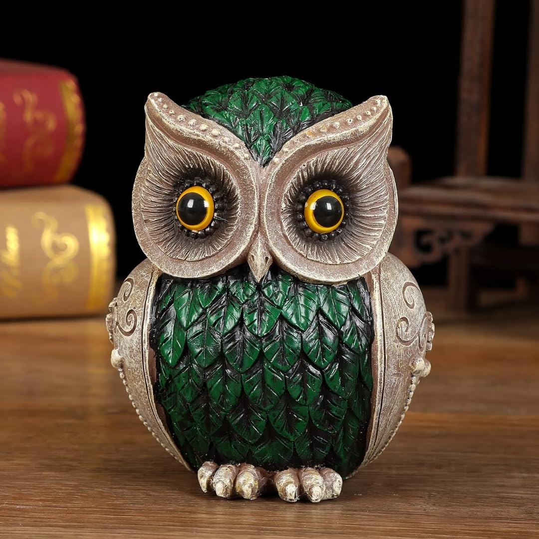 Owl Statue for Good Luck - 4 Inch