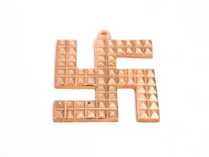 Copper Swastik Pyramid - 3 Inch