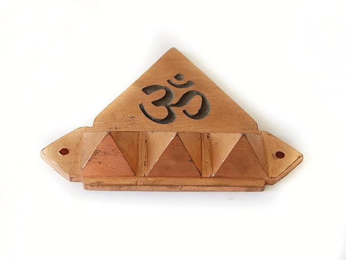 Copper Om Pyramid Wall Hanging Yantra