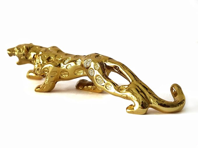 Golden Jaguar Showpiece - 7 Inch