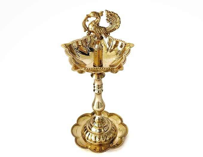 Brass Samay Diya - 8 Inch