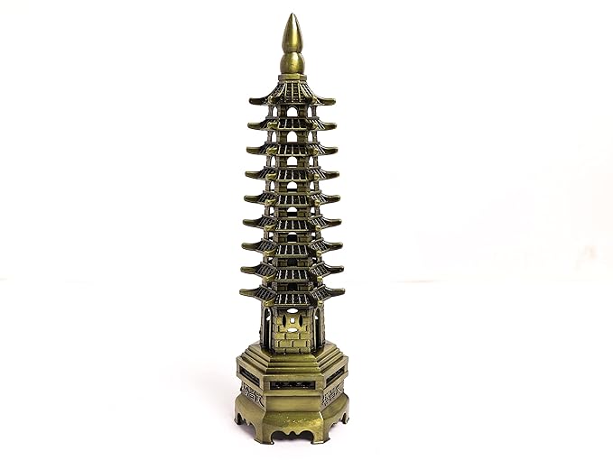 Brass Education Pagoda Tower - 7 Inch