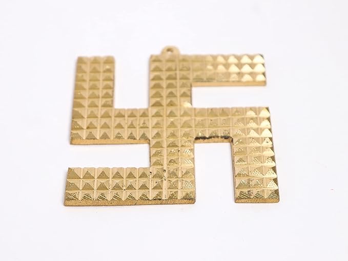Brass Swastik Pyramid - 4 Inch