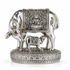 999 Silver Plated Kamdhenu Cow with Calf Vastu | Gau MATA Idol |  Diwali Gift | कामधेनु | Wish Fulfilling Murti | Wedding |