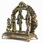 Brass Ram Darbar Idol | 3 Inch | Lord Ram, Sita, Lakshman & Hanuman Murti | जय श्री राम |