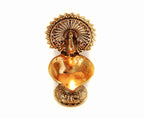 Brass Peacock Diya - 4 Inch