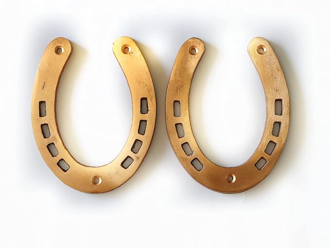Goodluck Horse Shoe (घोड़े की नाल) (Set of 2) (Copper)  3.5 Inch