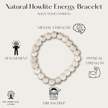 Natural  Howlite Bracelet