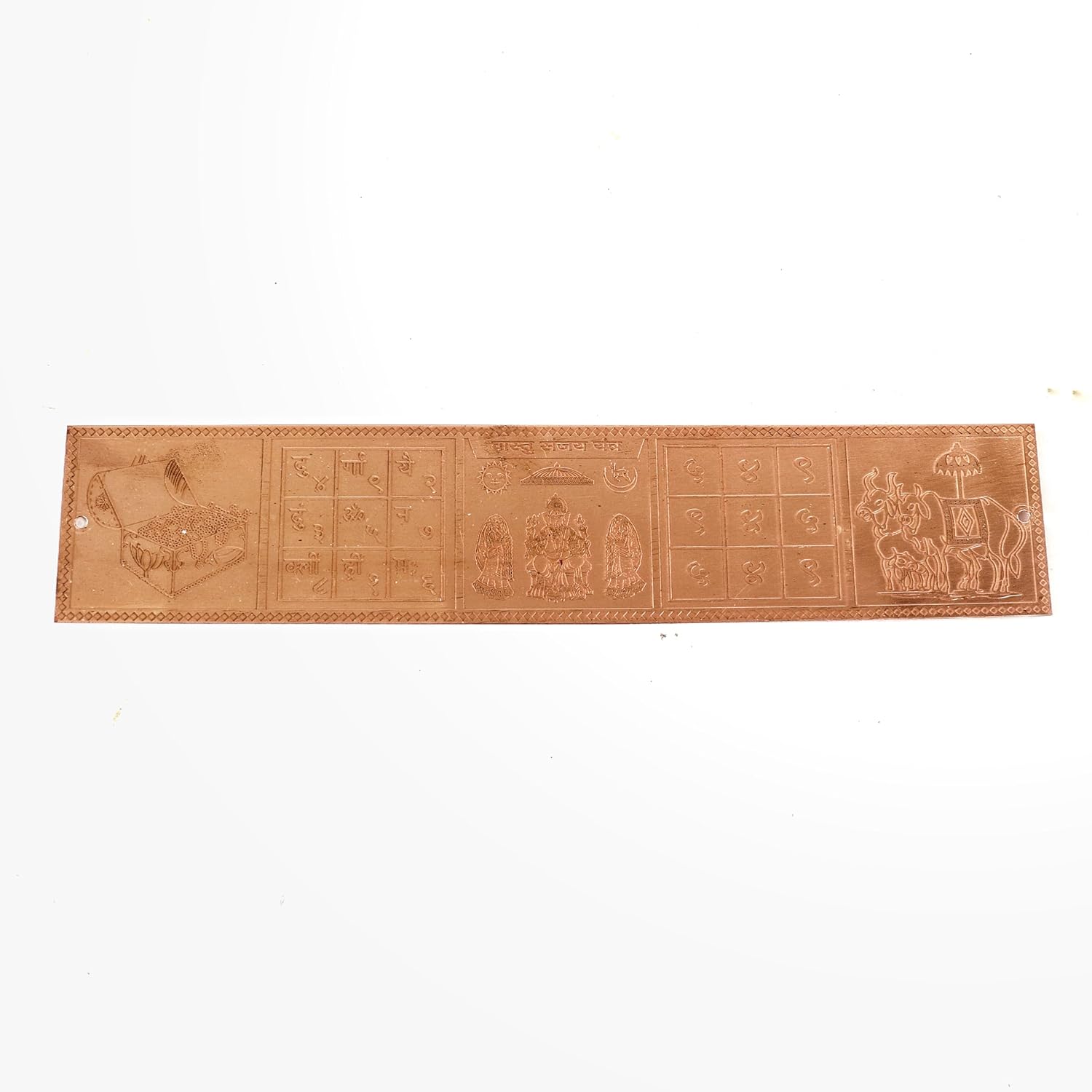Copper Vastu Sanjay Patti | 10 X 2 Inch | Umbra Patti Vastu | South - South West Vastu Remedy (वास्तु उपाय) | Dwar Patti |