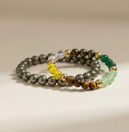 Dhan Yog & Pyrite Bracelet Wealth Combo