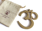 Brass Om Wall Decor - 5.5 Inch