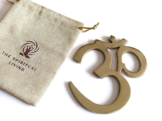 Brass Om Wall Decor - 5.5 Inch