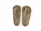 Brass Laxmi Charan Paduka |  Size - 2.5 Inch | For Door Entrance | Laxmi Feet | Decorating Home & Puja Room |