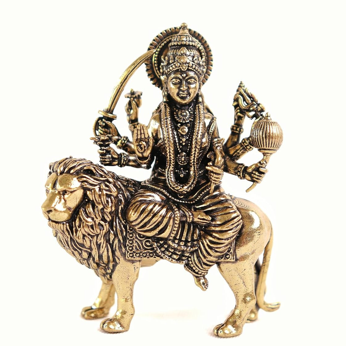Brass Durga Idol - 3 Inch