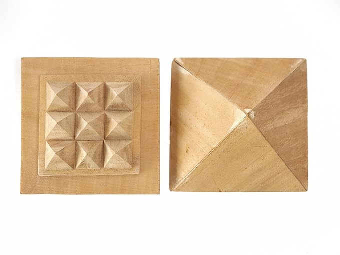Shriparni Wooden Pyramid with Base - 3 Inch