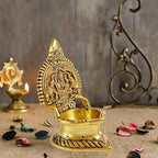 Brass Lakshmi Diya - 5INCH